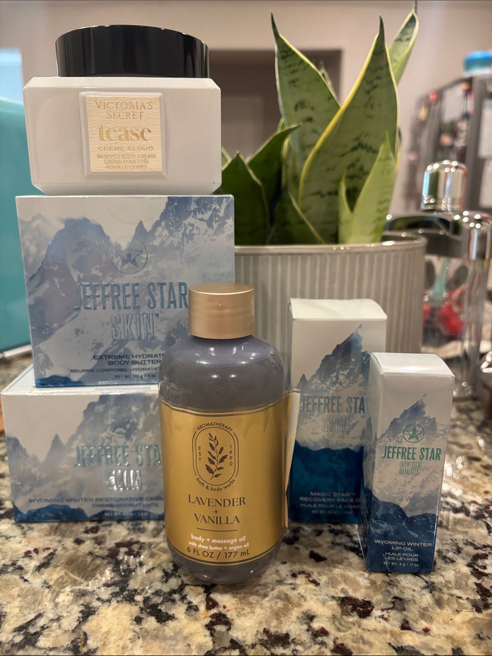 Jeffree Star Skinn Moisturizer Set with Blue and White Packaging